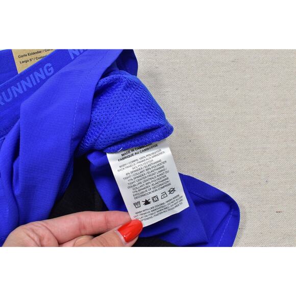 Nike Men's Royal Blue Running Shorts Regular Size S 5" Length NWT FN2992-480 - Picture 3 of 8